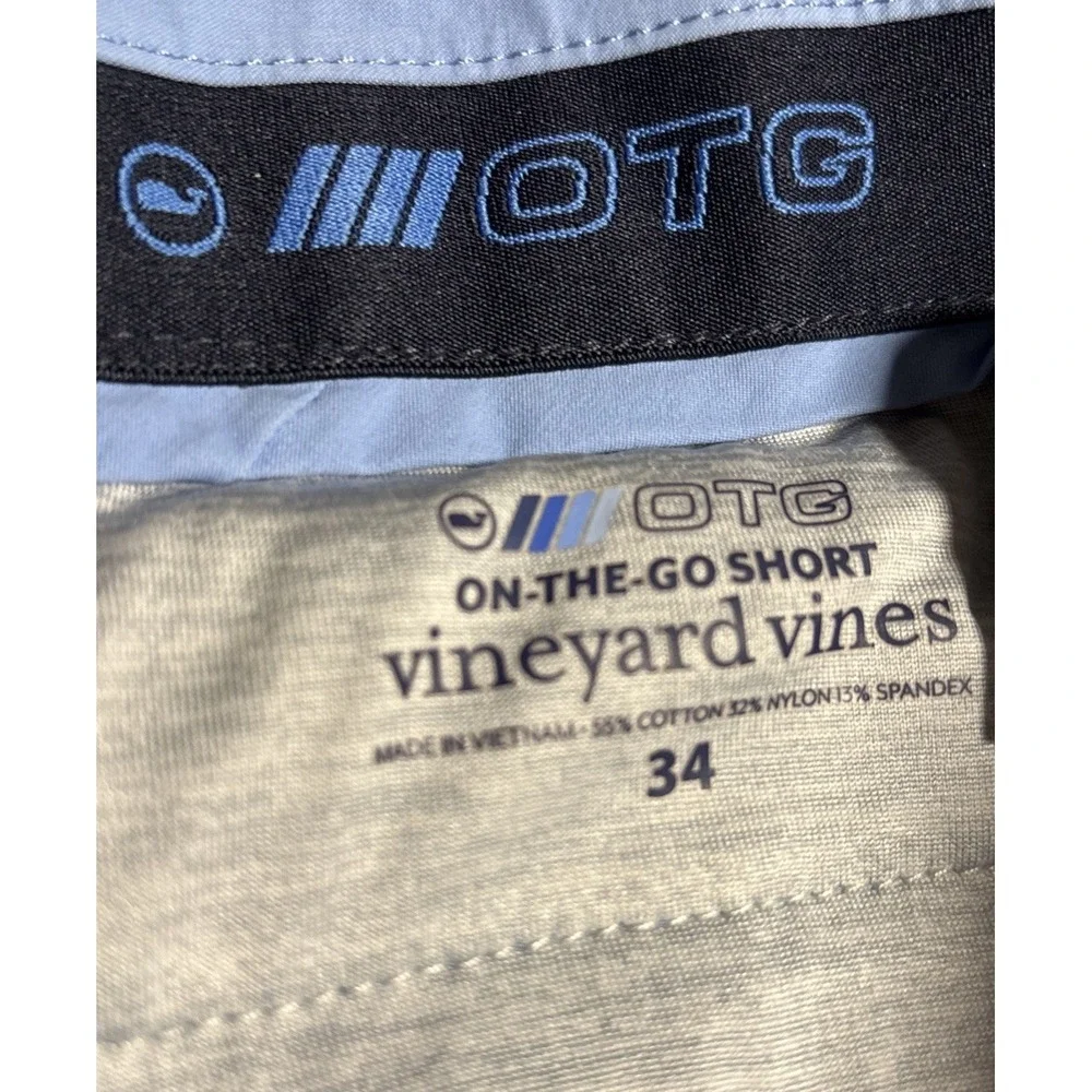 Vineyard Vines Men's Shorts Light Blue Chino OTG Stretch Golf Sz 34